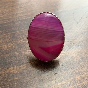 Pink Agate Ring